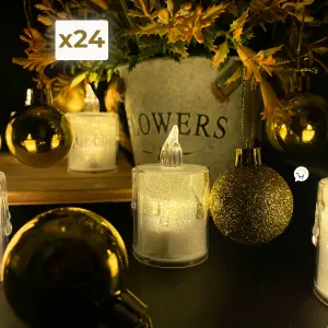 Velas Led X24 Efecto Cristal SLT2050