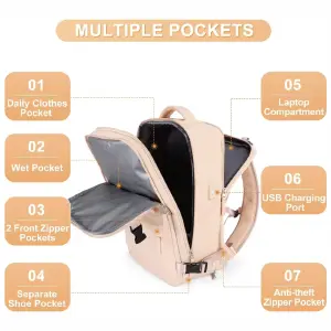 Maleta De Mano Cabina + Organizador 7pcs