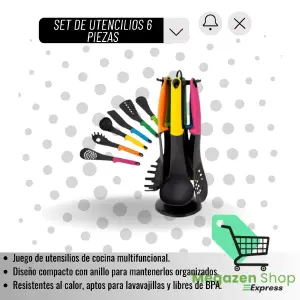SET DE UTENCILIOS 6 PIEZAS
