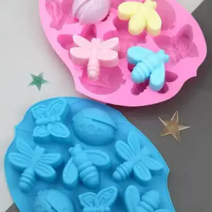 MOLDE SILICONA PARA VELAS JABONES POSTR