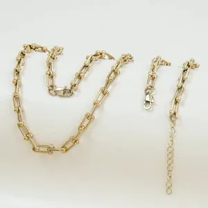 Combo Ancla en Oro Laminado 18k