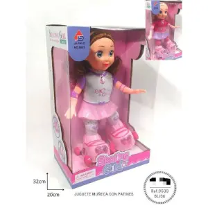 Muñeca Patinadora (Luces, Sonido)