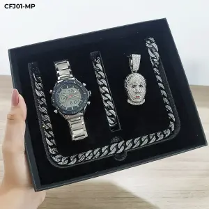 CFJ01 SET RELOJ, CADENA, PULSERA Y DIJE