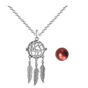 Collar Llamador De Angel Corazon Tejido