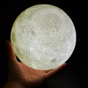 Lámpara Luna Recargable con Control