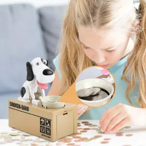 Alcancía Infantil Perro Traga Monedas: ¡Ahorra y Diviértete! - Alcancía infantil Perro traga monedas