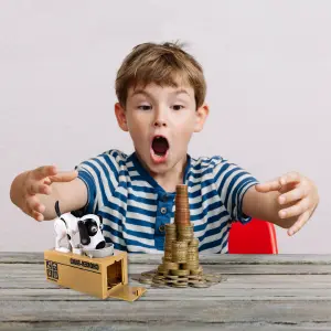 Alcancía Infantil Perro Traga Monedas: ¡Ahorra y Diviértete! - Alcancía infantil Perro traga monedas