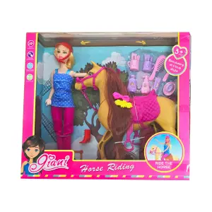 Muñeca Princesa Peine Pony Caballo Acces