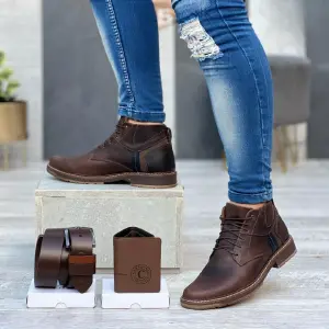 COMBO CASUAL CABALLERO 100% CUERO
