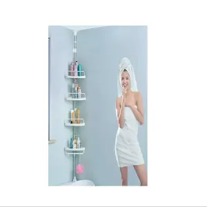 Organizador baño esquinero con 4 niveles