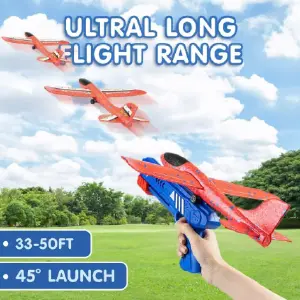 JUGUETE AVION CON BURBUJAS PISTOLA