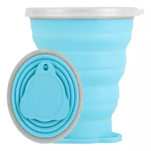 Vaso Portátil De Silicona Plegable