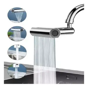 Grifo De Cocina 360 Cascada Lluvia 4En1