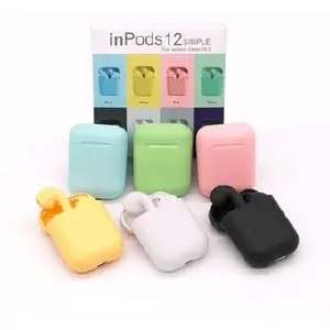 AUDIFONOS BLUETOOTH AIR I12 ACABADO SOLI