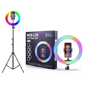 Aro de luz rgb 26 cm