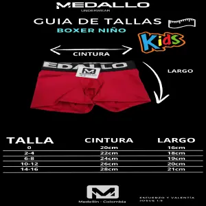 BOXER NIÑO MEDALLO PACK X 6: ¡La Comodidad que Buscabas! - BOXER NIÑO MEDALLO PACK X 6