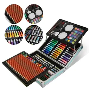 set arte caja metalica 145 pcs