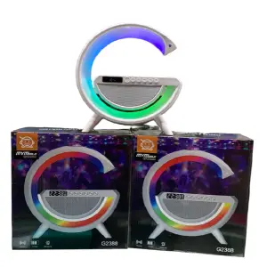 Lampara G Con Altavoz Y Luz RGB Carga QI