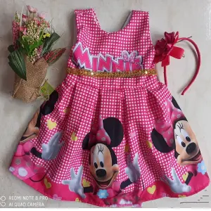 Vestido Rotondo Minnie Fucsia