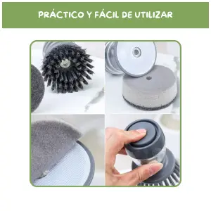 Set Esponja y Cepillo Dispensador