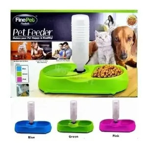 Pet Feeder Alimentador Y Bebedero 2 En 1