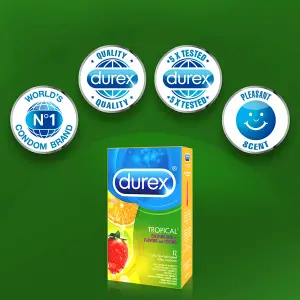 Preservativos Saborizados Tropical x 12
