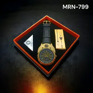 MRN-799 RELOJ MARINE CUERO ENCENDEDOR HM