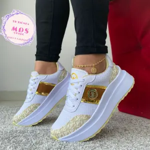 Bellos Mk Para Blanco Dorado  Dama Lgd