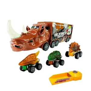 Tractomula Camión Carros Dinosaurio Cata