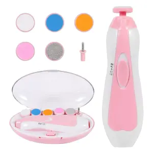 Lima Pulidor Uñas Electrica Bebe Rosa