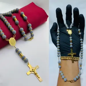CAMANDULA-NEOPRENO-ARGOLLAS BAÑO EN ORO