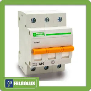 MINI BREAKER TIPO RIEL 3 POLOS 20A 415V