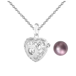 Collar Llamador De Angel Figura Corazon