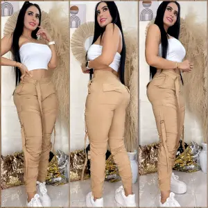 Johan's conjunto con  top básico estilo