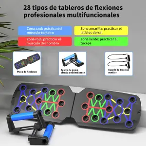 TABLA PUSH UP EJERCICIO + ACCESORIOS