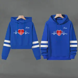 Buso Buzo, Hoodie CORAZON ROJO AZUL REY