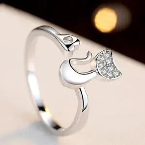 Anillo Argolla De Gato Ajustable