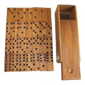 Domino De Madera Lujo Madera Encrustada