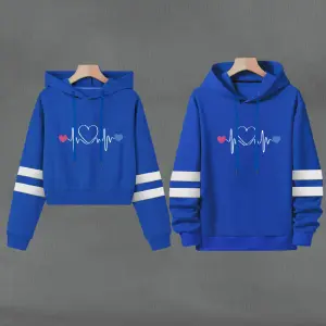 Buso Buzo, Hoodie CORAZONES AZUL REY