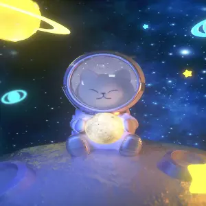 LÁMPARA GATO ASTRONAUTA*