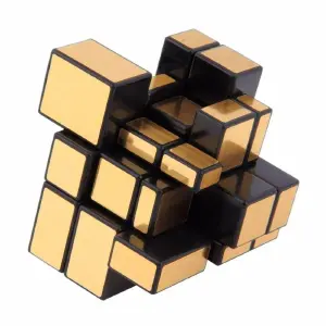 CUBO RUBIK 3X3 QIYI MIRROR ESPEJO DORADO