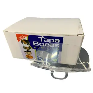 TAPABOCAS ACRILICO 10 UNIDADES CAJA
