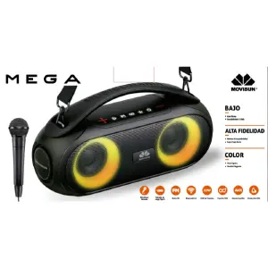 Parlante Mega Luz RGB Bluetooth - Mayori