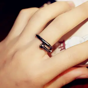 Anillo Clavo Negro Talla 8