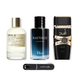 SANTAL33+SAUVAGE+ASAD+PERFUMERO