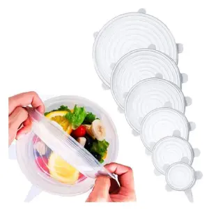 Tapas De Silicona Multiusos Set 6 Piezas