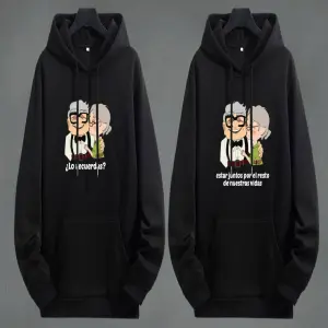 Buso Buzo Hoodie Negro Carl y Ellie