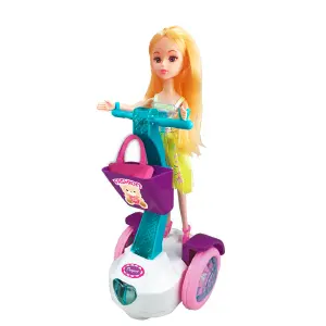 Muñeca Barbie Baile Musical Con Patineta