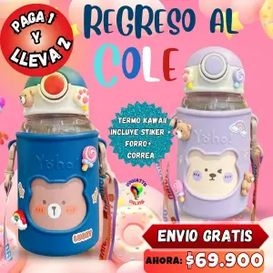 TERMO ESCOLAR KAWAII