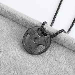 COLLAR DISCO NEGRO